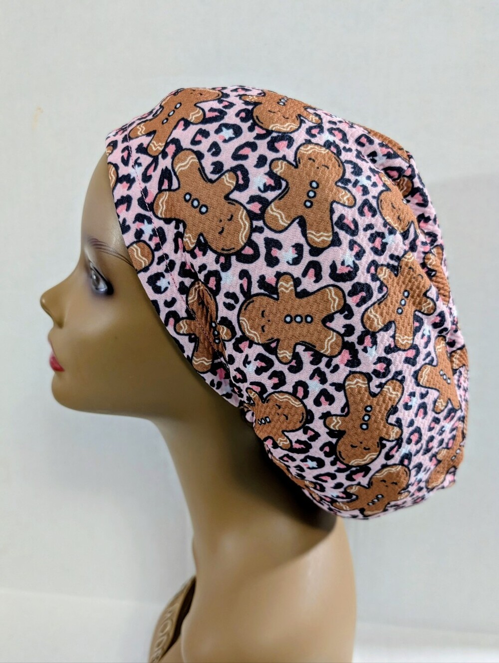 Gingerbread, Chris, Euro Style Scrub Cap, Scrub Cap, Chemo Hat